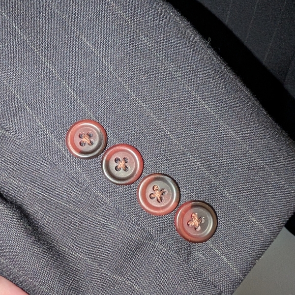 Chaps Black Suit Jacket 42T - Picture 2 of 8